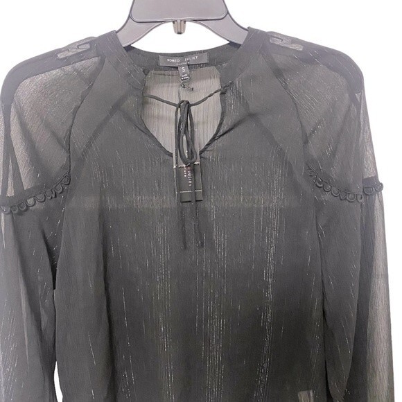 Romeo & Juliet Couture Sheer Blouse - Picture 4 of 10